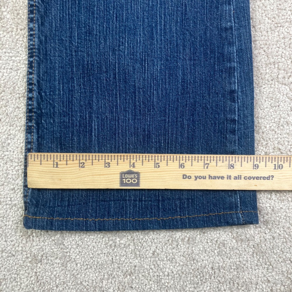 American Eagle Hipster Y2K Bootcut Jeans Women's 10 Reg Blue Denim Stretch - Picture 8 of 10